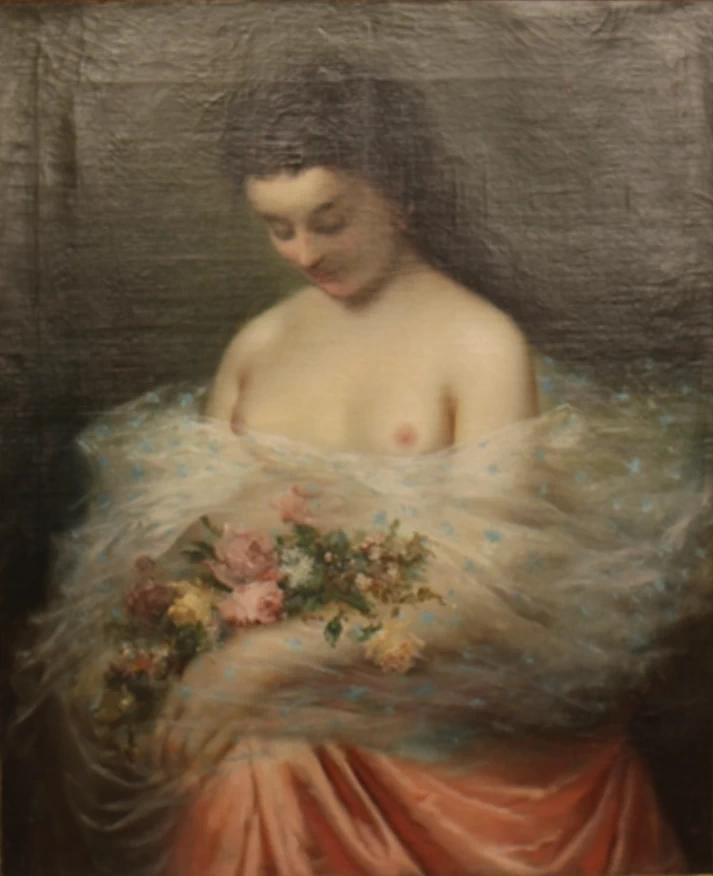 Donna con fiori